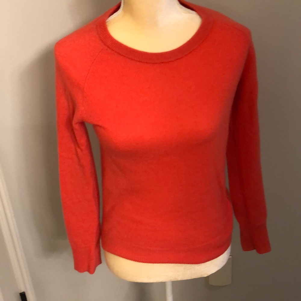 Salmon cashmere sweater from Nordstrom. XS